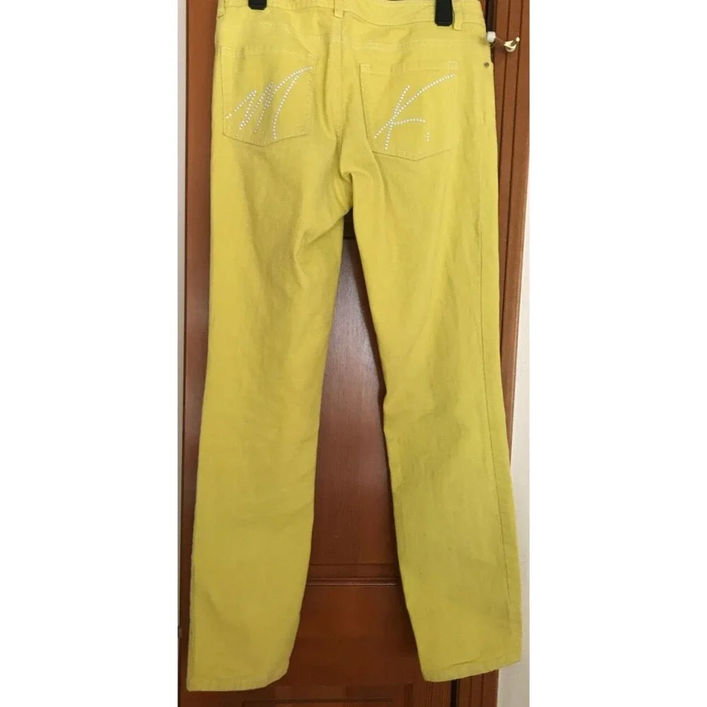 MICHAEL KORS Jeans Lemon Yellow Women's Skinny Size 6 NWT